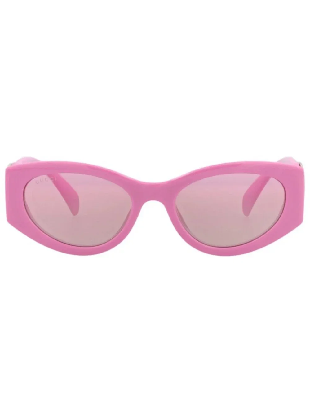 New Gucci Women's Sunglasses Cat Eye Injection Frame Pink Pink Pink